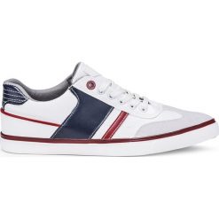 Trampki męskie: BUTY MĘSKIE TRAMPKI T207 – BIAŁE