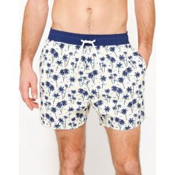 Kąpielówki w palmy. Szare kąpielówki męskie marki La Redoute Collections, z materiału. Za 96,98 zł.