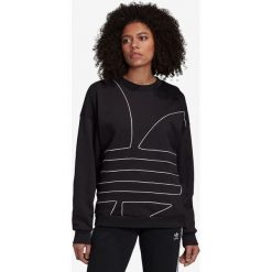Adidas Originals Large Logo Bluza Czarny. Czarne bluzy damskie adidas Originals, z nadrukiem, z bawełny, bez rękawów, bez kaptura. Za 214,95 zł.