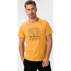 Columbia Bluff Mesa Koszulka Żółty. Żółte podkoszulki męskie Columbia, xl, z nadrukiem, z bawełny, z krótkim rękawem. Za 137,95 zł.