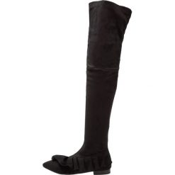 BEBO BEAUTY Muszkieterki black. Czarne buty zimowe damskie BEBO, z materiału. W wyprzedaży za 136,95 zł.