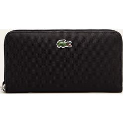 Lacoste - Portfel. Czarne portfele damskie Lacoste, bez wzorów, ze skóry ekologicznej. Za 389,90 zł.