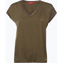 S.Oliver Casual - T-shirt damski, zielony. Zielone t-shirty damskie s.Oliver Casual, s, bez wzorów, z materiału, casualowe, bez kołnierzyka. Za 89,95 zł.