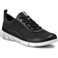 Półbuty ECCO - Intrinsic 1 86000351052 Black/Black. Czarne półbuty damskie skórzane marki ecco, klasyczne, na płaskiej podeszwie. W wyprzedaży za 329,00 zł.