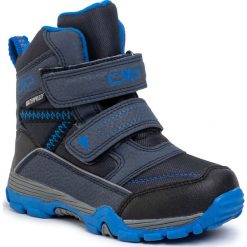 Śniegowce CMP - Kids Pyry Snow Boot Wp 38Q4514 Antracite U423. Niebieskie śniegowce chłopięce CMP, bez zapięcia. W wyprzedaży za 169,00 zł.