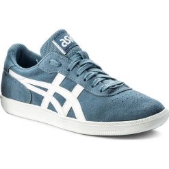 Sneakersy ASICS - Percussor Trs HL7R2 Provincial Blue/White 4201. Niebieskie półbuty damskie Asics, z zamszu. W wyprzedaży za 189,00 zł.