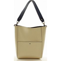 Shopper bag damskie: ALIANA – Torebka skórzana shopper bag MAZZINI – beżowa latte