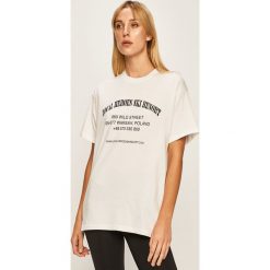 Local Heroes - T-shirt Ski Resort. Białe bluzki damskie LOCAL HEROES, s, z nadrukiem, z bawełny, z okrągłym kołnierzem, z krótkim rękawem. Za 129,90 zł.