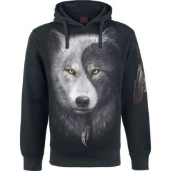 Spiral Wolf Chi Bluza z kapturem czarny. Czarne bluzy męskie rozpinane marki Cropp, l, z polaru, z kapturem. Za 164,90 zł.