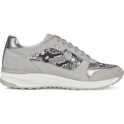 Geox Airell Tenisówki Szary. Szare trampki i tenisówki damskie Geox, bez wzorów, ze skóry, bez zapięcia. Za 516,95 zł.