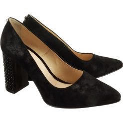 MARCO SHOES 1000P-492-021-1 czarny, czółenka damskie. Czarne czółenka damskie Marco Shoes, bez wzorów, ze skóry, bez obcasa, na obcasie. Za 256,90 zł.