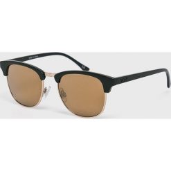 Vans - Okulary VN0A3HIQRPU1. Czarne okulary przeciwsłoneczne męskie Vans, z materiału. Za 79,90 zł.