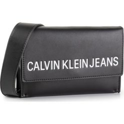 Torebka CALVIN KLEIN JEANS - Sculpted Envelope Sling K60K605793 BDS. Czarne listonoszki damskie Calvin Klein Jeans, z aplikacjami, z jeansu, zdobione, bez dodatków. W wyprzedaży za 279,00 zł.