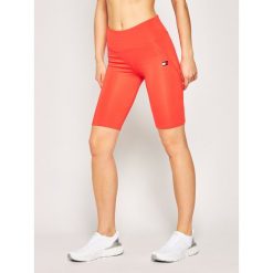 Szorty sportowe Tommy Sport Knit Logo S10S100462. Pomarańczowe spodnie damskie Tommy Sport, s, z elastanu. Za 179,00 zł.