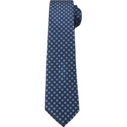 Granatowy Elegancki Krawat w Niebieskie Grochy -ALTIES- 6 cm, Męski KRALTS0264. Niebieskie krawaty męskie Alties, w grochy, z tkaniny, eleganckie. Za 40,00 zł.