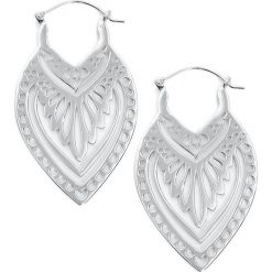 Mysterium® Creek Hoops Kolczyki srebrny. Szare kolczyki damskie marki Mysterium®, srebrne. Za 244,90 zł.