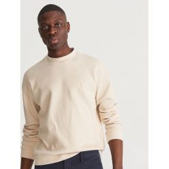 Bluza z niską stójką - Beżowy. Brązowe bluzy męskie Reserved, s, bez wzorów, ze stójką, bez rękawów, bez kaptura. Za 79,99 zł.