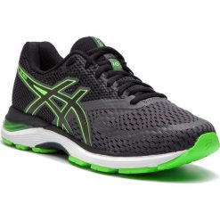 Buty ASICS - Gel-Pulse 10 1011A007 Dark Grey/Green Gecko 021. Szare buty sportowe męskie marki Asics, z tworzywa sztucznego, bez zapięcia, do biegania. Za 399,00 zł.