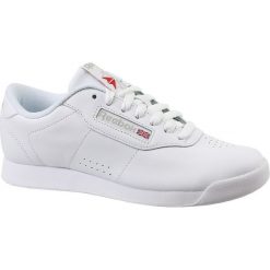 Reebok Princess CN2212. Białe buty sportowe damskie Reebok, bez wzorów, ze skóry, sportowe, Reebok Princess. W wyprzedaży za 199,99 zł.