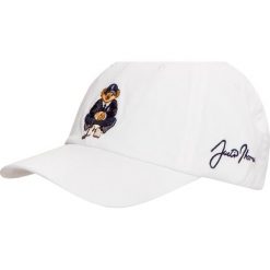 Czapka POLO RALPH LAUREN. Białe czapki męskie Polo Ralph Lauren, w paski, z bawełny. W wyprzedaży za 198,00 zł.