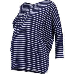 Bluzki asymetryczne: JoJo Maman Bébé DROP SHOULDER MATERNITY NURSING Bluzka z długim rękawem navy/ecru