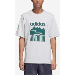 Adidas Originals Adventure Koszulka Biały. Białe podkoszulki męskie adidas Originals, s, z nadrukiem, z bawełny, z krótkim rękawem. Za 188,95 zł.