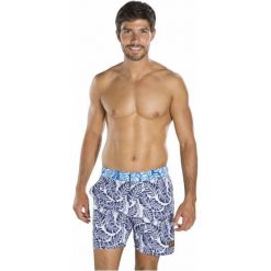 Speedo Kąpielówki Vintage Printed 16 Watershorts Navy/White M. Niebieskie kąpielówki męskie Speedo, m, bez wzorów. W wyprzedaży za 129,00 zł.