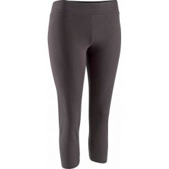 Rybaczki do treningu siłowego FIT + damskie czarne. Czarne rybaczki damskie DOMYOS, bez wzorów, z elastanu. Za 29,99 zł.