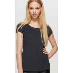 T-shirty damskie: Gładka koszulka - Szary