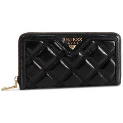 Guess Portfel Damski Czarny. Czarne portfele damskie marki Guess, z aplikacjami. Za 479,00 zł.