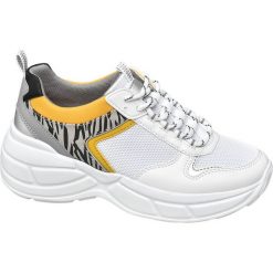 Sneakersy damskie Venice białe. Białe sneakersy damskie Venice, z materiału. Za 139,90 zł.