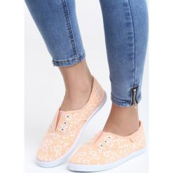 Pomarańczowe Tenisówki How We Do. Pomarańczowe trampki i tenisówki damskie Born2be, w kwiaty, bez zapięcia. Za 29,99 zł.