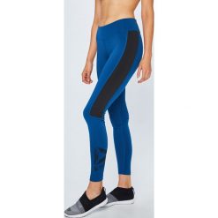Reebok - Legginsy. Niebieskie legginsy damskie marki Reebok, s, z elastanu. W wyprzedaży za 129,90 zł.