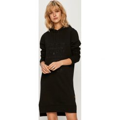 G-Star Raw - Bluza. Czarne bluzy damskie G-Star RAW, s, z nadrukiem, z elastanu, bez rękawów, z kapturem. Za 469,90 zł.