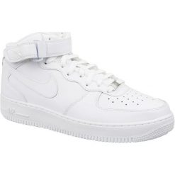 Nike Air Force 1 Mid 07 315123-111 45,5 Białe. Białe buty sportowe męskie marki Nike, ze skóry, bez zapięcia, Nike Air Force. W wyprzedaży za 389,99 zł.