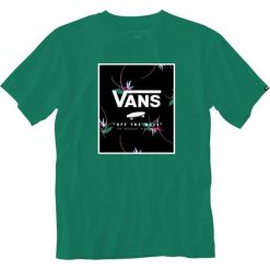Vans Koszulka Męska Mn Print Box Quetzal L. Zielone koszulki męskie marki Vans, m, bez wzorów, z bawełny, bez kołnierzyka, z krótkim rękawem, krótkie. W wyprzedaży za 85,00 zł.