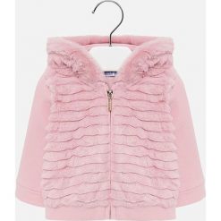 Mayoral - Bluza dziecięca 68-98 cm. Białe bluzy dziewczęce Mayoral, bez wzorów, z elastanu, bez rękawów, z kapturem. Za 115,90 zł.