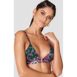 Stroje kąpielowe damskie: Samsoe & Samsoe Góra bikini Myrara Aop – Green,Multicolor