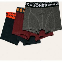 Jack & Jones - Bokserki dziecięce 128-164 cm (3 pack). Szare majtki chłopięce Jack & Jones, bez wzorów, z elastanu. Za 89,90 zł.