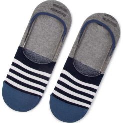 Skarpety Stopki Unisex FREAK FEET - MPAS-WBL Granatowy Kolorowy. Niebieskie skarpetki damskie Freak Feet, bez wzorów, z elastanu. Za 14,99 zł.