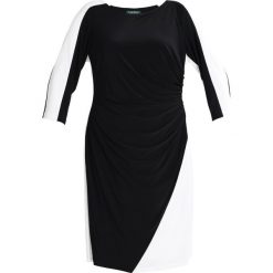 Sukienki: Lauren Ralph Lauren Woman MATTE TREVA TONE Sukienka z dżerseju black/lauren white