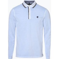 Marc O'Polo - Męska koszulka polo, niebieski. Niebieskie koszulki polo męskie marki Marc O'Polo, l, z długim rękawem. Za 229,95 zł.