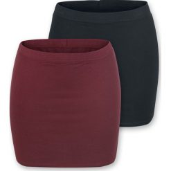 Spódniczki: RED by EMP Ladies Skirts – Dwupak Spódnica czarny/bordowy