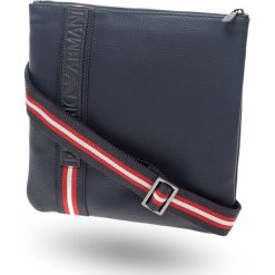 REPORTERKA EMPORIO ARMANI. Niebieskie plecaki męskie Emporio Armani, w paski. Za 749,00 zł.