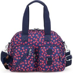 Torebka w kolorze różowo-fioletowym - 33 x 24,5 x 19 cm. Różowe torebki klasyczne damskie Kipling, w paski, z poliesteru, na ramię, bez dodatków. W wyprzedaży za 149,95 zł.