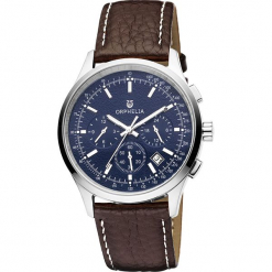 Zegarek kwarcowy w kolorze brązowo-srebrno-niebieskim. Brązowe, analogowe zegarki damskie Esprit Watches, ze stali. W wyprzedaży za 227,95 zł.
