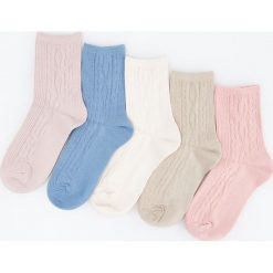 Skarpetki 5 pack - Fioletowy. Fioletowe skarpetki damskie Reserved, bez wzorów. Za 39,99 zł.