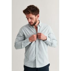 Koszula w kolorze fioletowo-białym ze wzorem. Białe koszule męskie TATUUM, xl, w kratkę, z bawełny. W wyprzedaży za 79,95 zł.