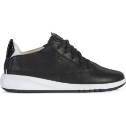 Geox Aerantis Tenisówki Czarny. Czarne trampki i tenisówki damskie Geox, bez wzorów, ze skóry, bez zapięcia. Za 652,95 zł.