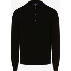 Andrew James - Sweter męski z czystego kaszmiru, czarny. Czarne swetry męskie Andrew James, s, bez wzorów, z kaszmiru, sportowe, polo, bez kaptura. Za 599,95 zł.